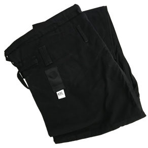 FENOM BLACK, BLANK, SOFT COTTON CANVAS PANTS